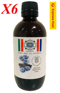 6x200ml Green Delta Black Seed Oil